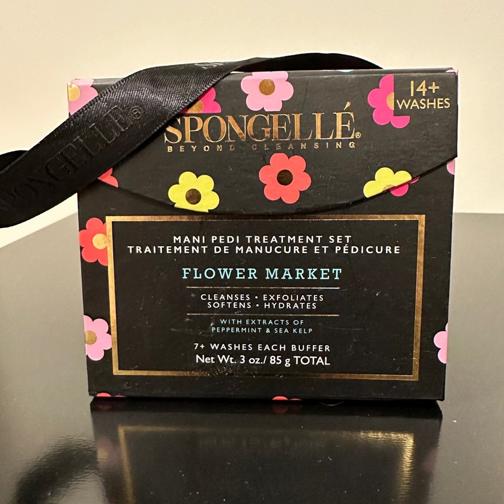 Spongelle Beyond Cleansing Mani Pedi Treatment Set Flower Market 7+ Washes New